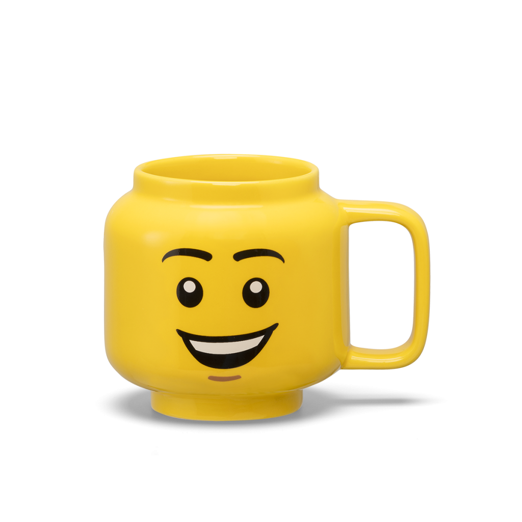 LEGO - Taza de Ceramica Mediana Original, Color Amarillo, 255mL