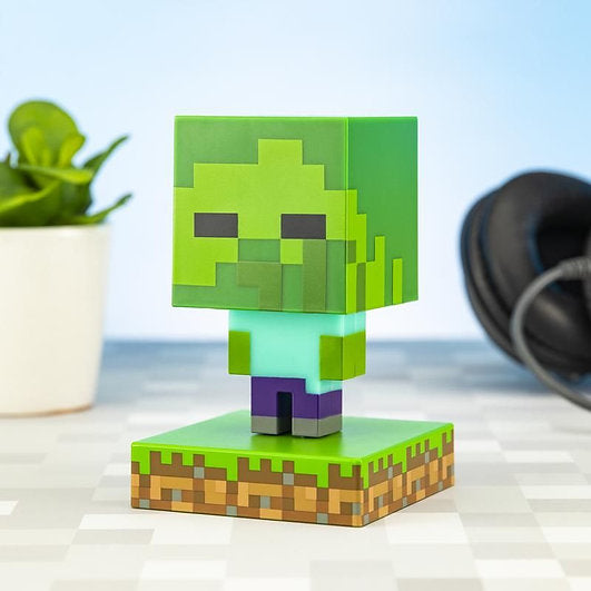 Paladone | Minecraft | Icon Luz de Zombie V2, Producto Oficial