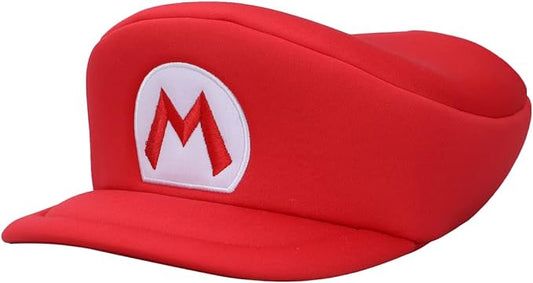 Gorro Super Mario | Cosplay Mario "M" Disfraz Rojo, Producto Oficial de Nintendo - Bioworld