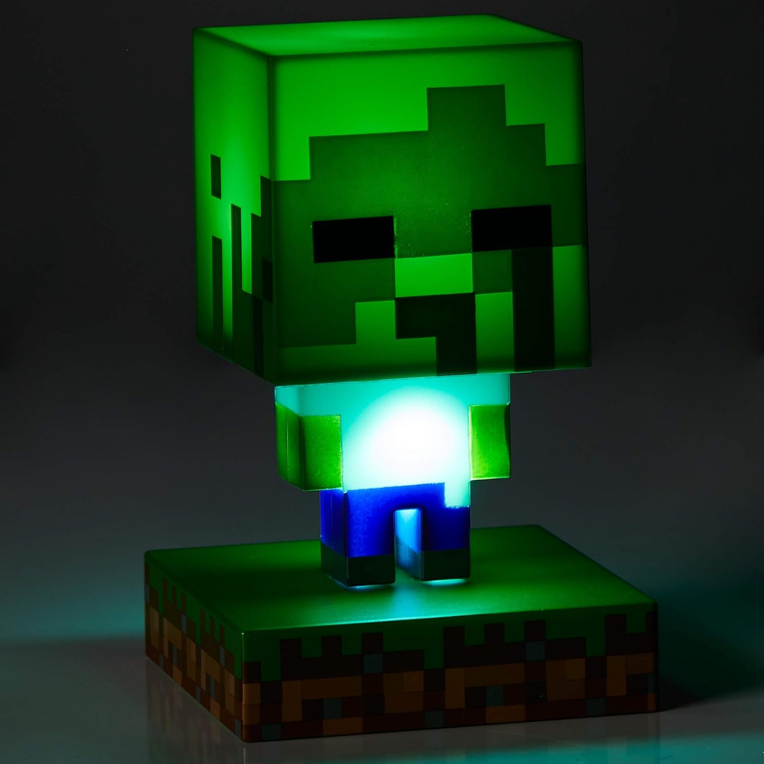 Paladone | Minecraft | Icon Luz de Zombie V2, Producto Oficial