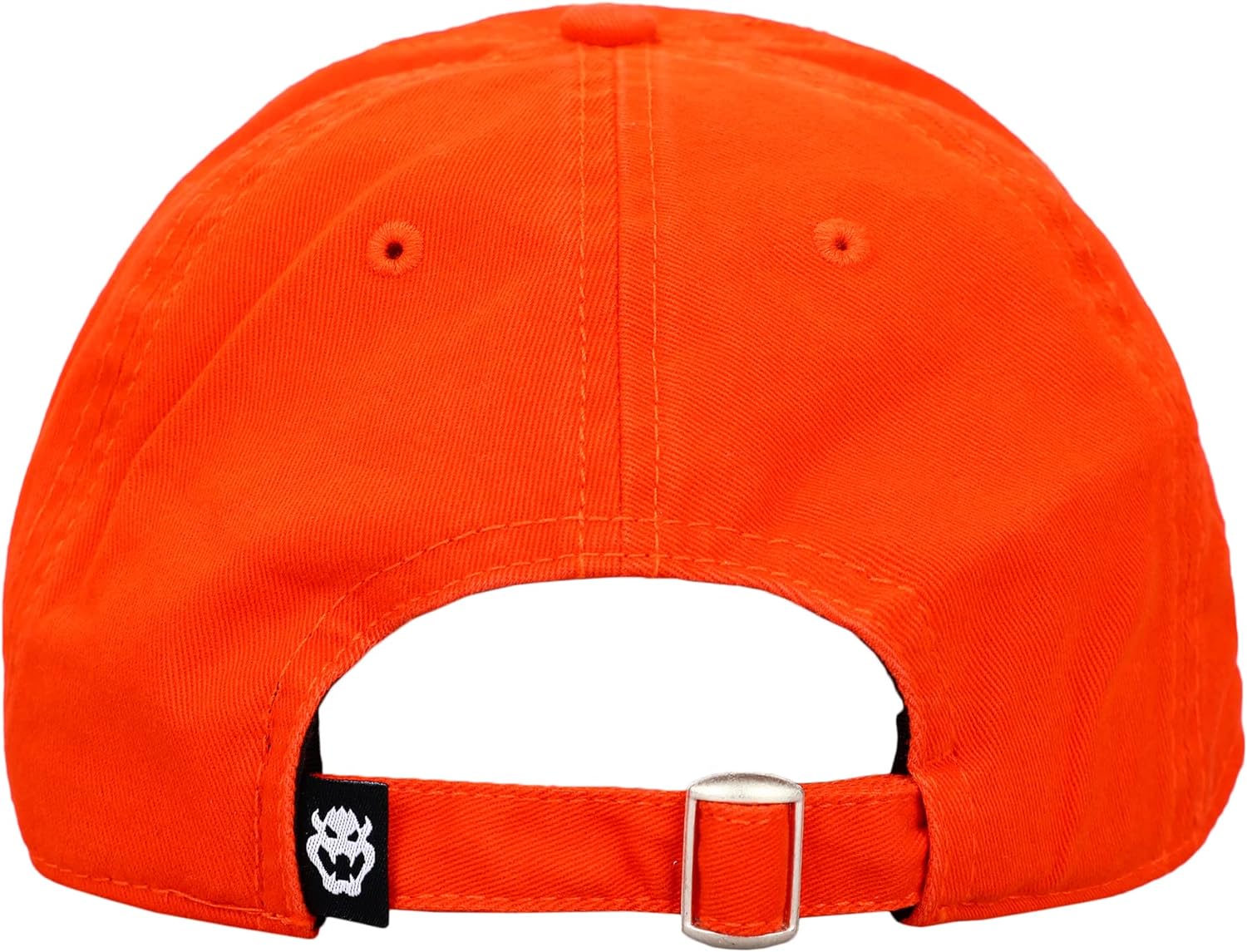 Bioworld Gorra Ajustable Super Mario Bros Bowser Emblem, Naranja, 100% Algodón, Unisex