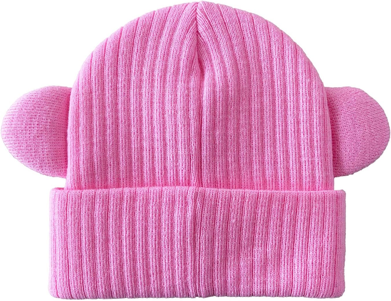 Bioworld Gorro de Kirby con Orejas - Cara Kirby Bordada, Producto Oficial de Nintendo, Beanie Regalo Ideal para Fans