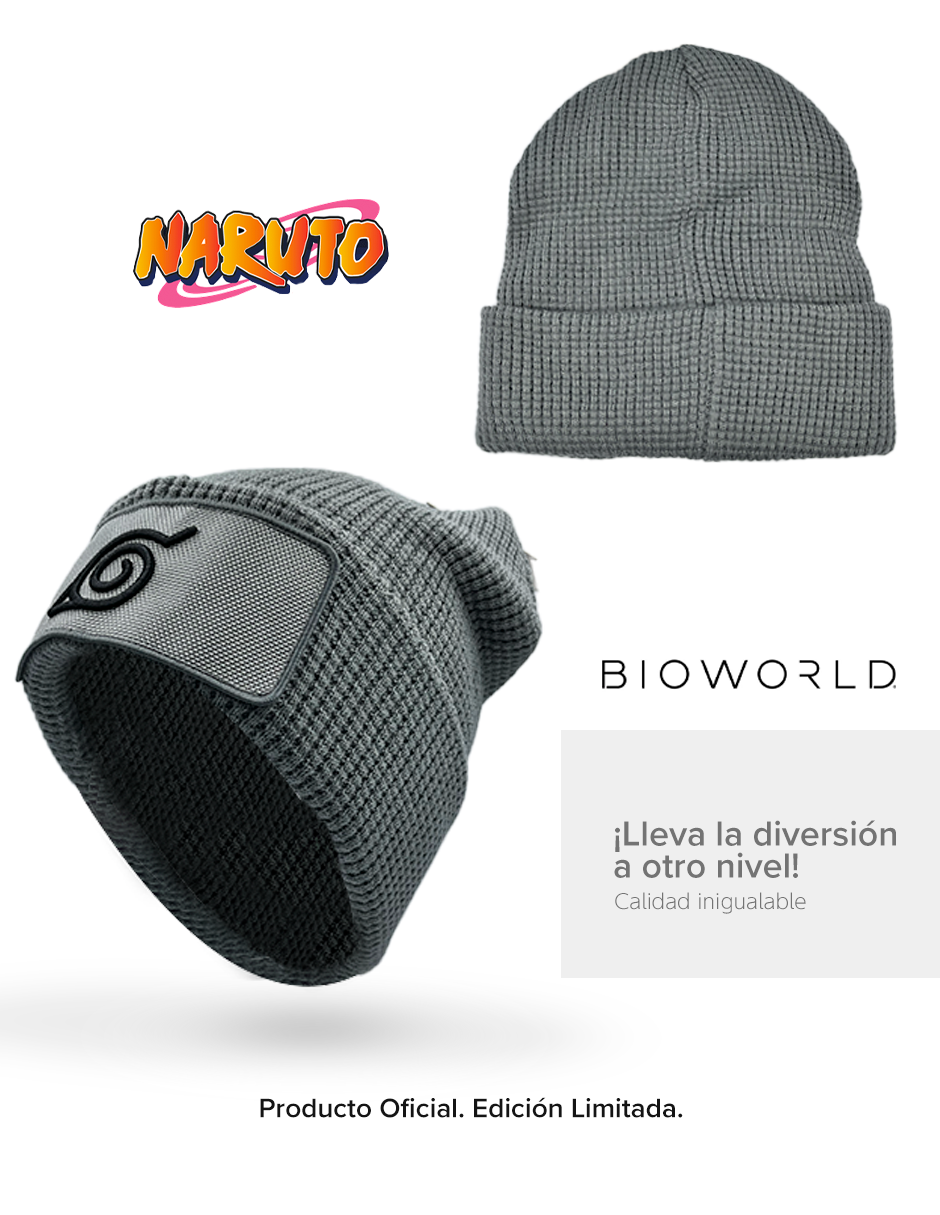 Gorro de tejido Naruto símbolo Aldea de la Hoja