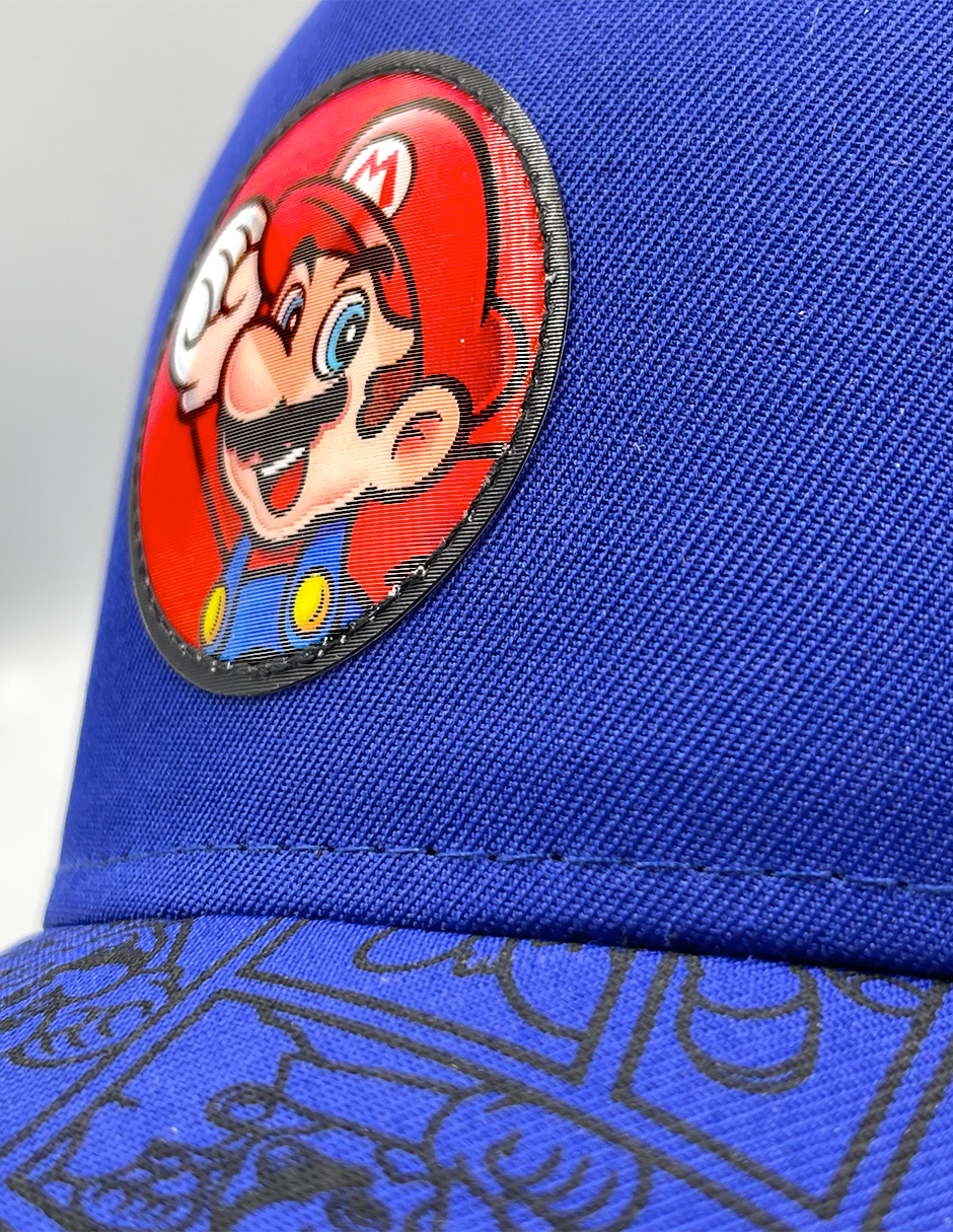 Gorra Super Mario Parche Holografico