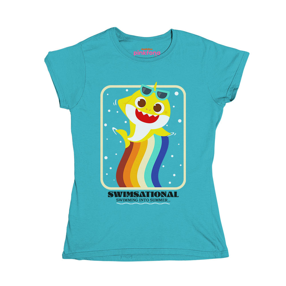 Playera Niña Baby Shark - Swimming