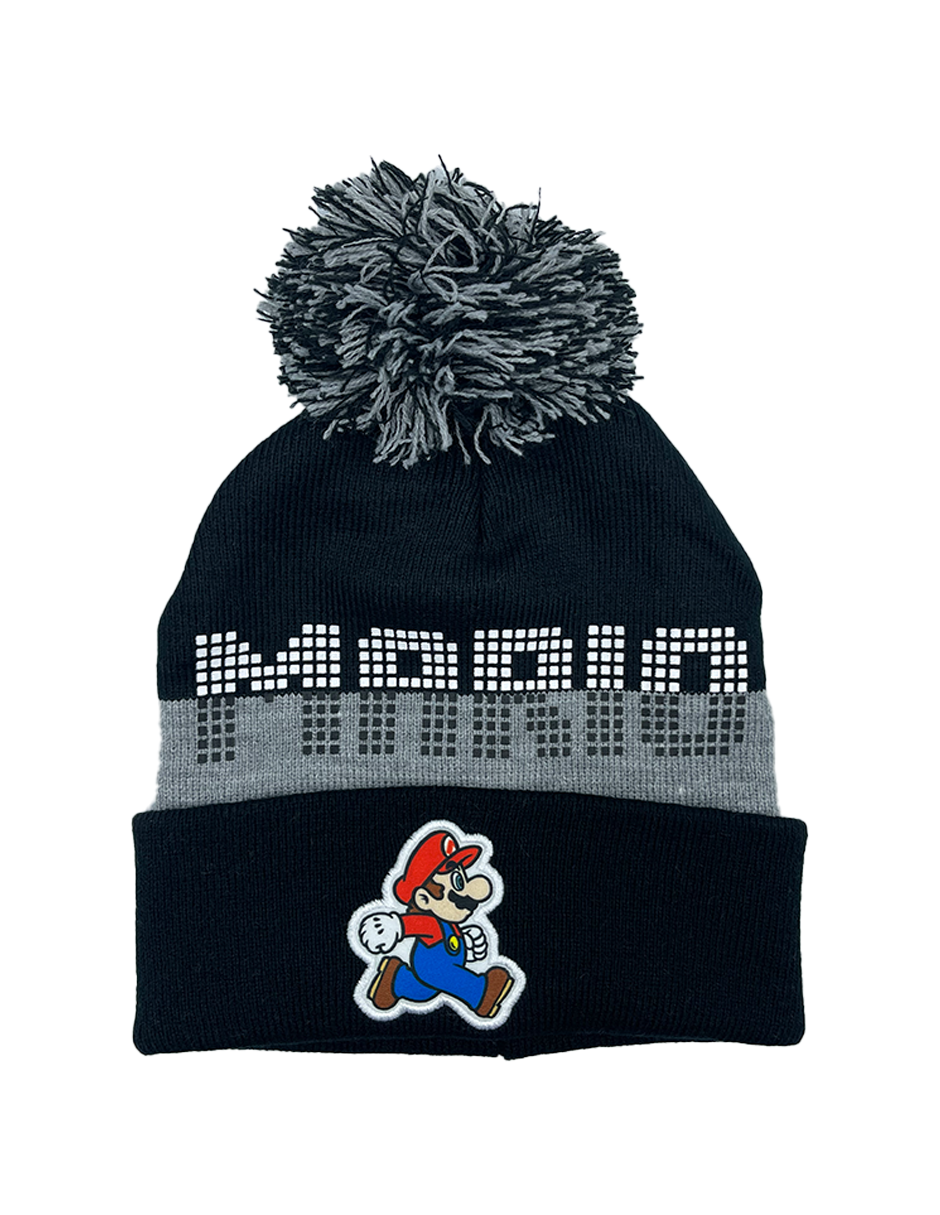 Beanie con guantes Super Mario Walking Pompón