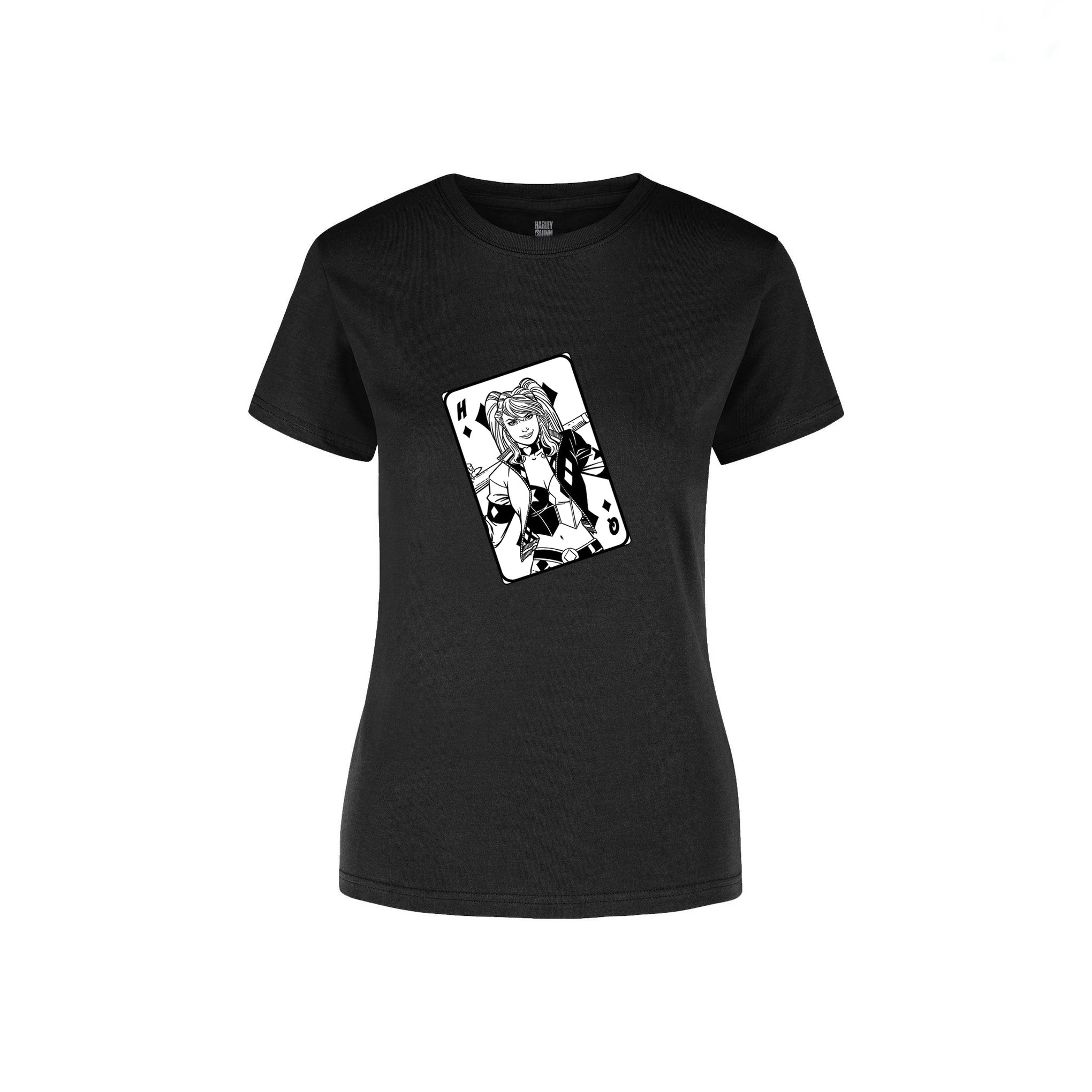 Playera de Mujer Harley Quinn - Card BW