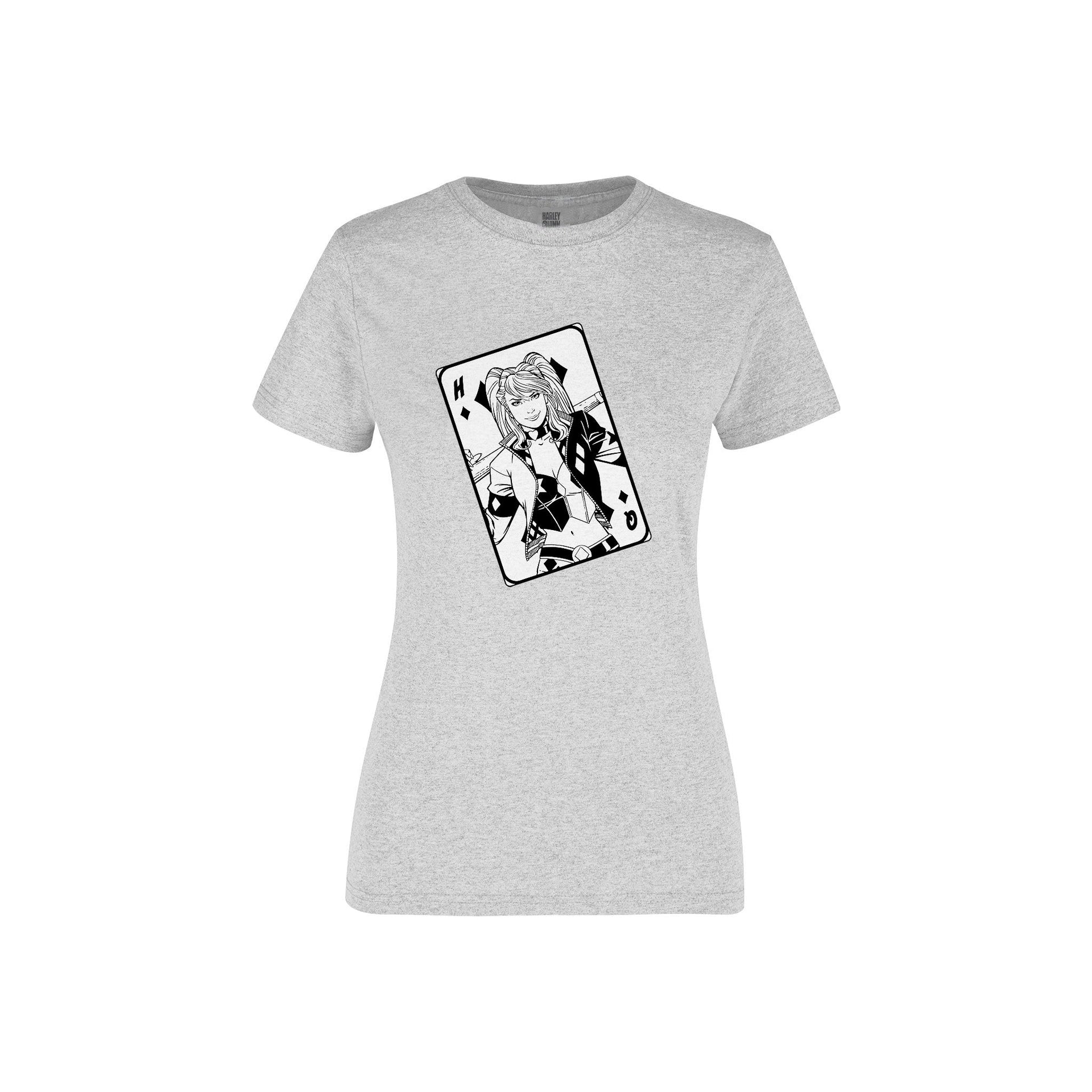 Playera de Mujer Harley Quinn - Card BW