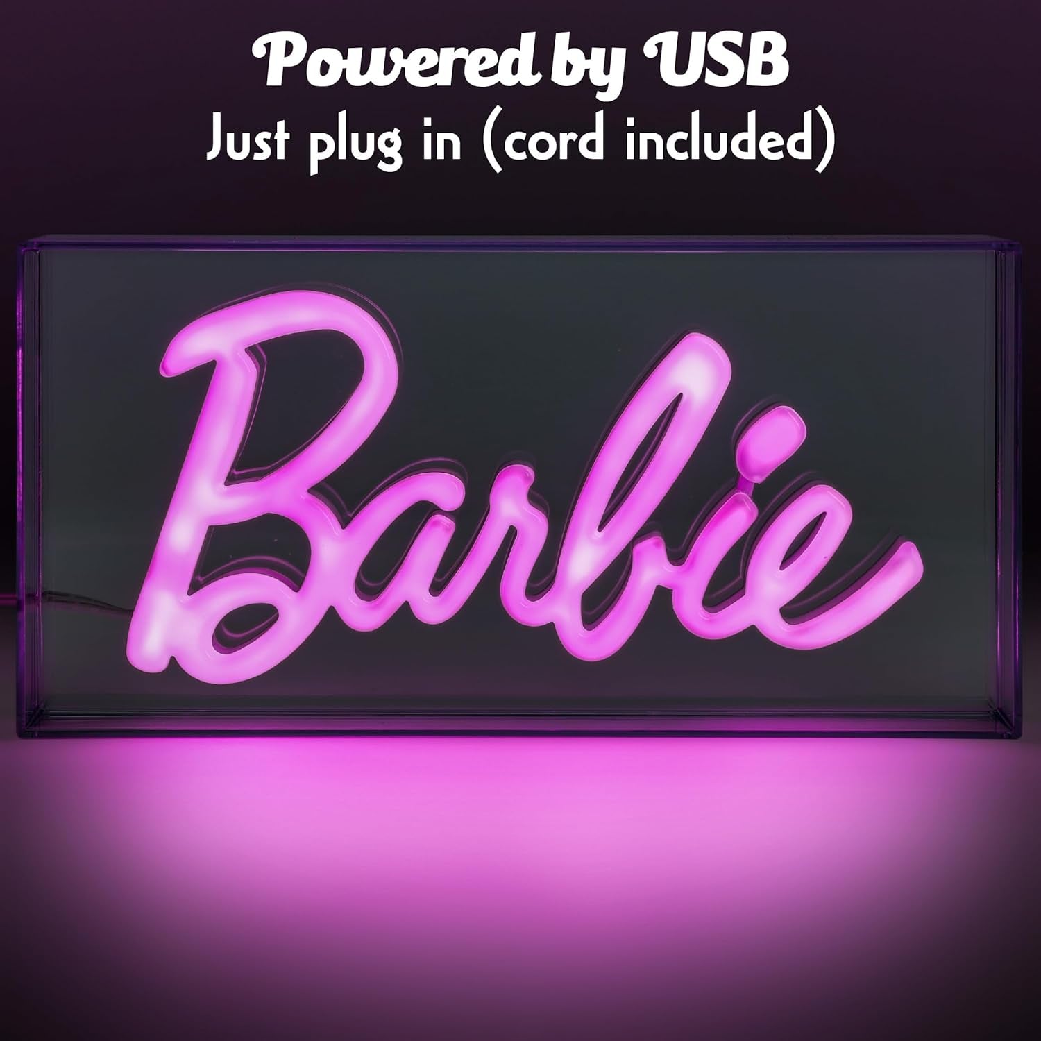 Paladone | Barbie | Logo con Luz de Neón LED, Producto Oficial