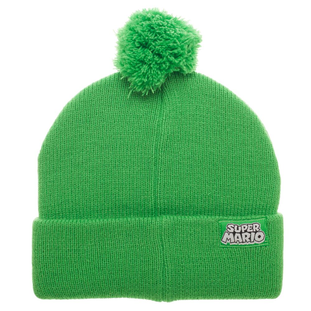 Gorro Luigi Super Mario Bros Nintendo, Beanie para Frío Verde