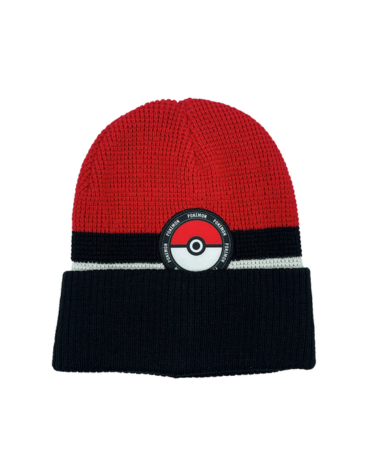 Beanie Pokemon Tricolor con Pokebola