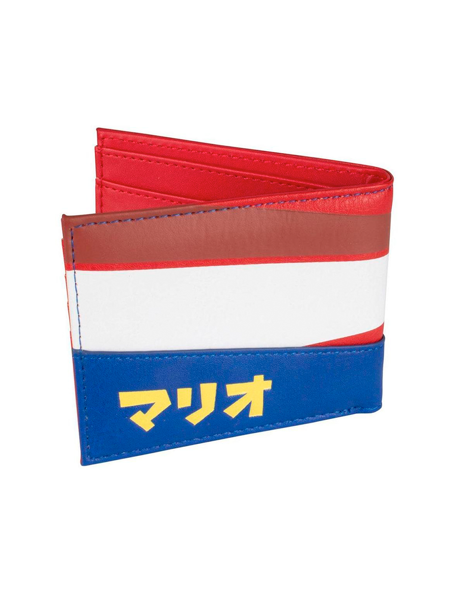 Cartera Super Mario Stars con letras en Japones