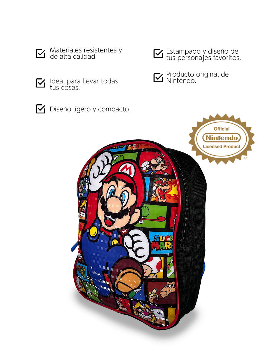 Mochila infantil Super Mario - Mario y personajes