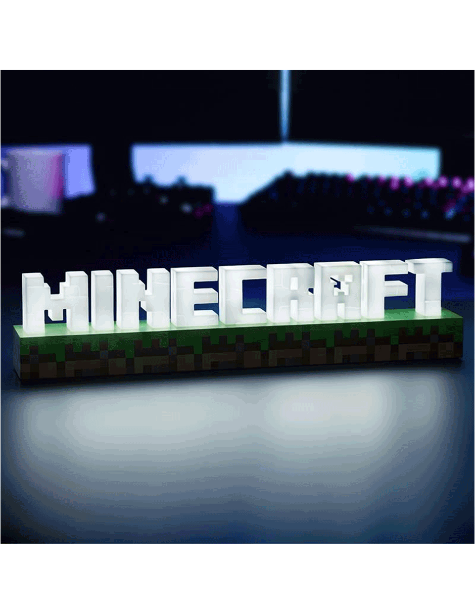 Lampara logotipo Minecraft