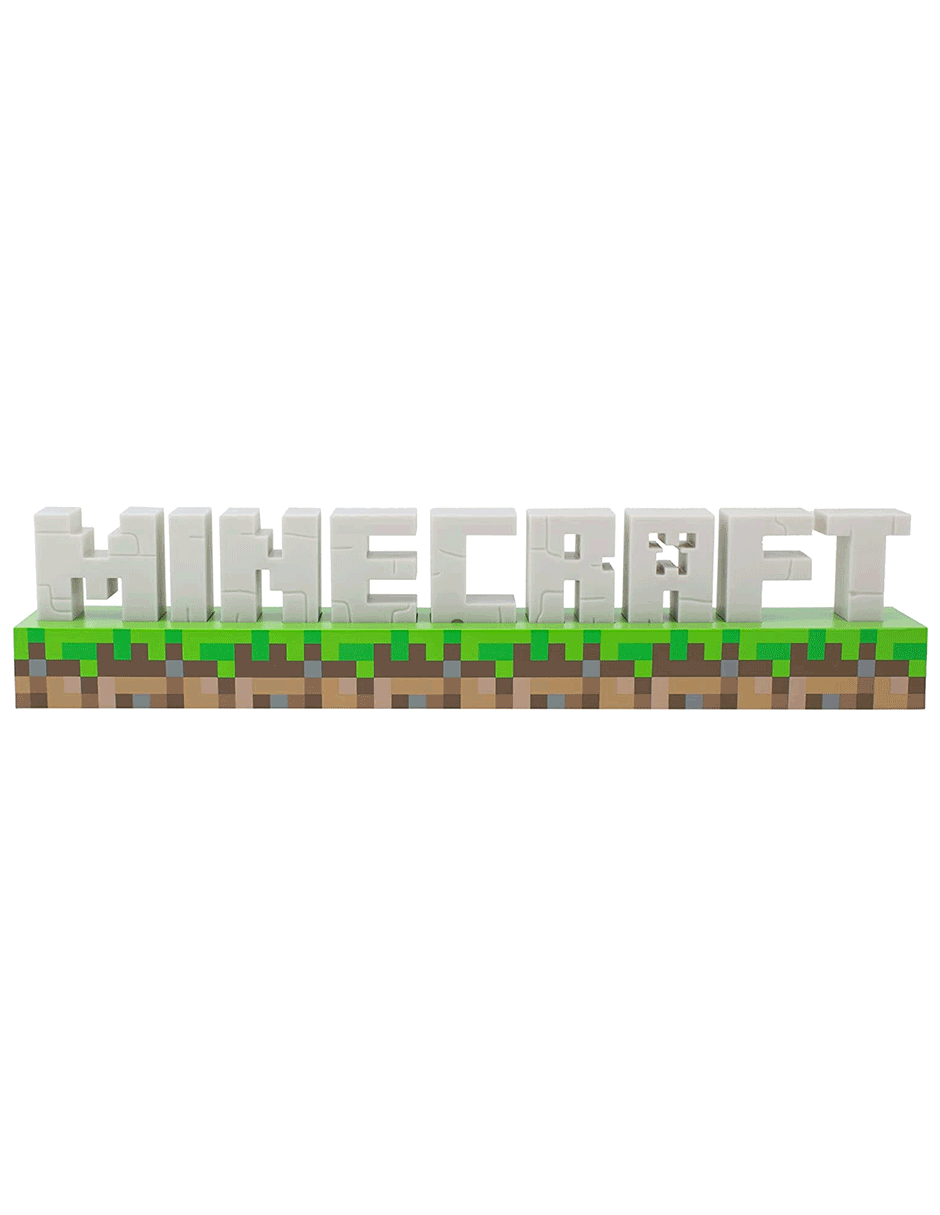 Lampara logotipo Minecraft