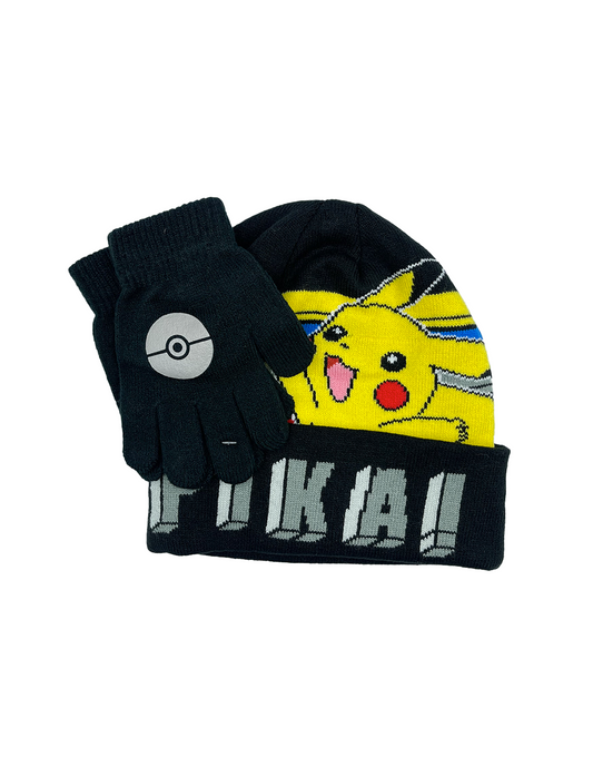 Beanie con Guantes Pokémon Pika