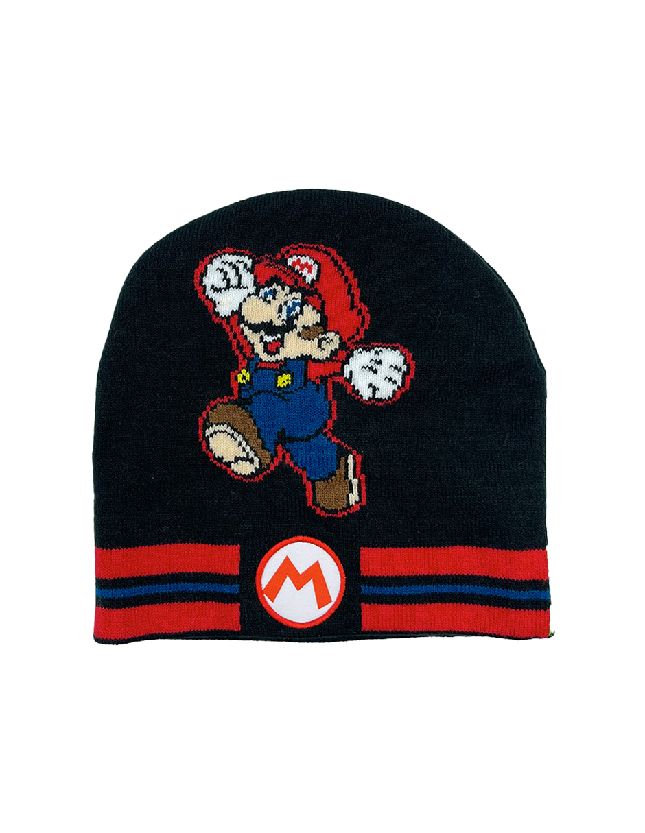 Beanie con Guantes Super Mario doble vista