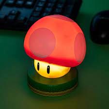 Paladone | Super Mario | Icon Hongo con Luz V4, Producto Oficial