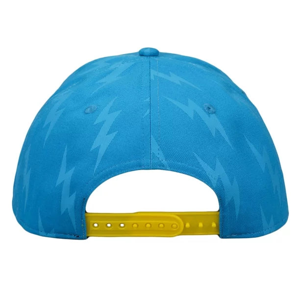 Bioworld Gorra Snapback Pokémon - Pikachu Guiñando original rayos azul, Ajustable, Producto Oficial, Unisex