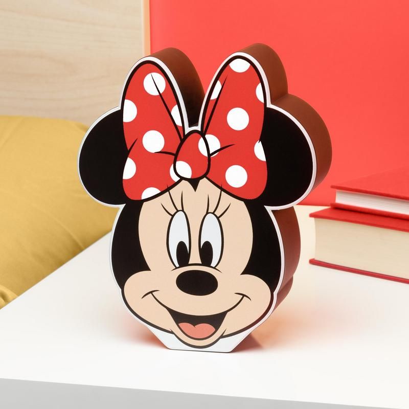 Paladone Luz nocturna de Minnie Mouse | Decoración de dormitorio y lámpara de escritorio con licencia oficial de Disney